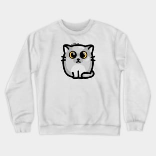 Chonky Boi - Gray Kitty (Orange Eyes) Crewneck Sweatshirt